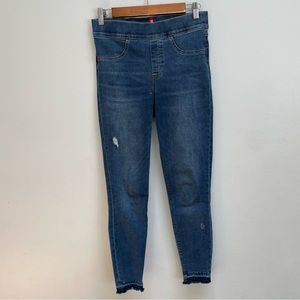 Spanx distressed denim leggings skinny jeans pull on women’s size small